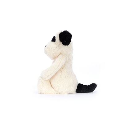 Peluche Bashful Black & Cream Puppy