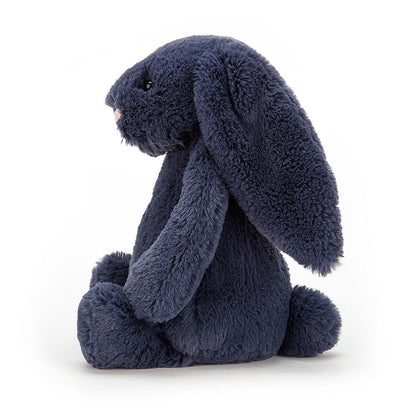 Bashful Rabbit Plysch - H 31 cm - Marinblå