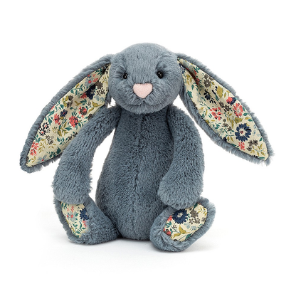 Blossom Rabbit Plysch - H 18 cm - Dusty Blue